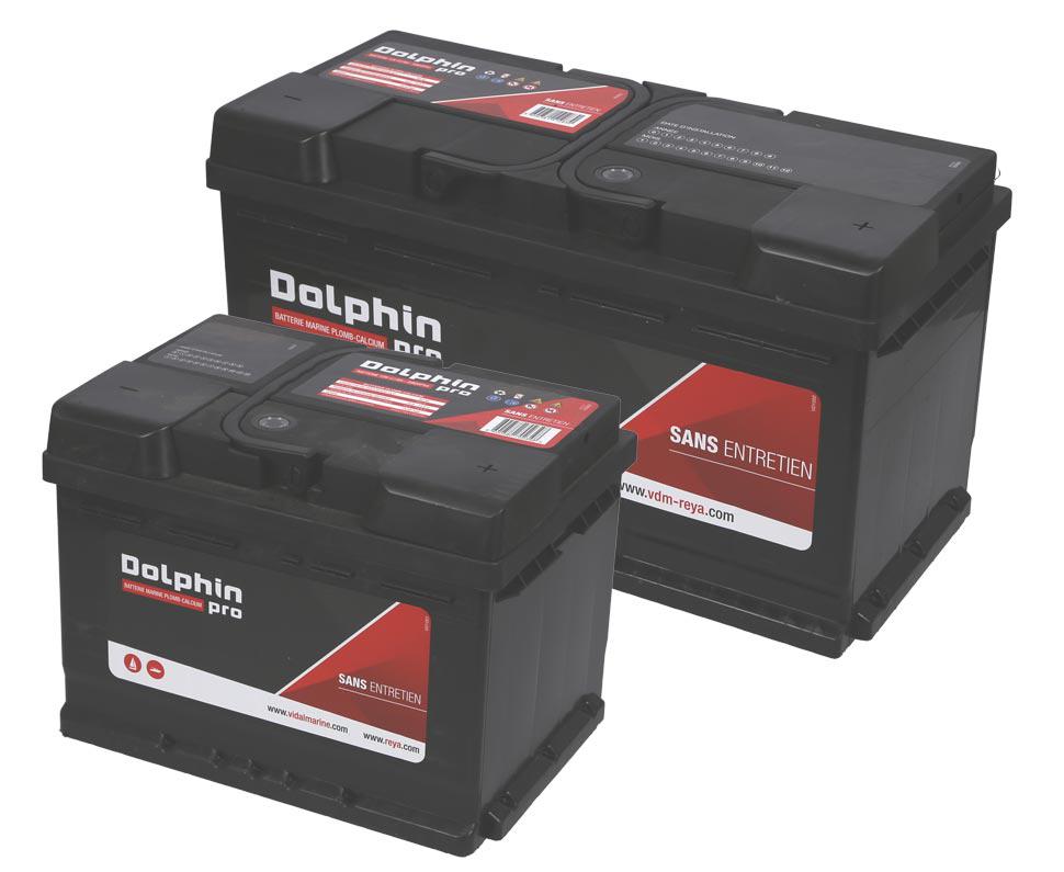 Batterie 12V Dolphin PRO 108A bornes filetées dimensions 330 X 172